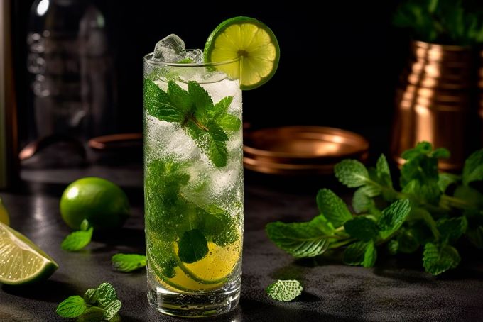 cocktail menthe