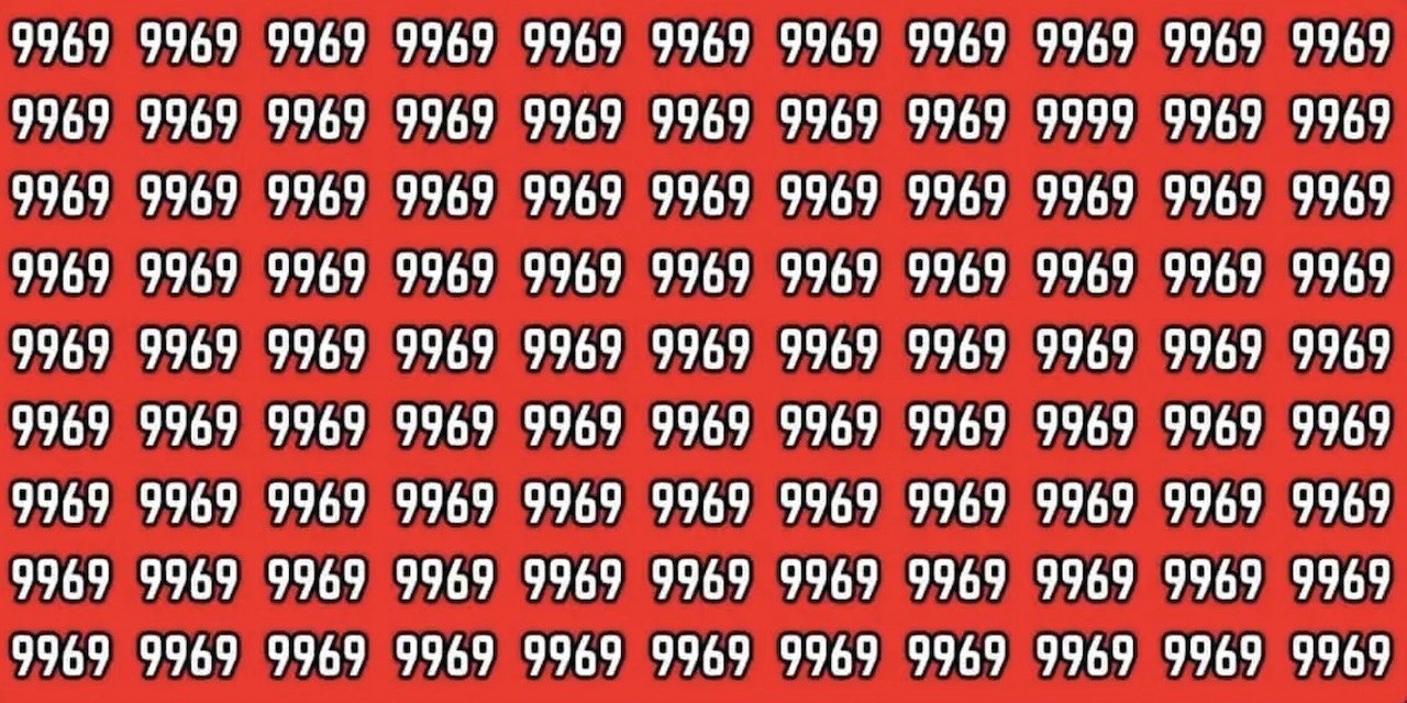 defi visuel trouver le numéro 9999