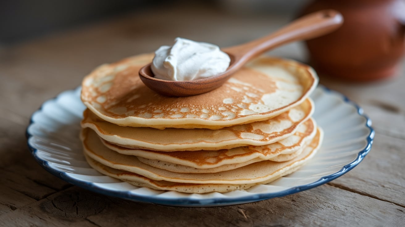 crêpes au fromage blanc sans farine